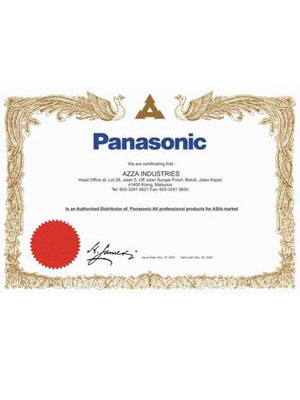 Panasonic centificate